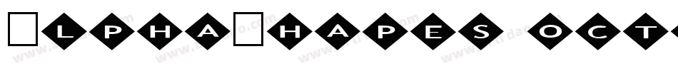 AlphaShapes octagons 2字体转换